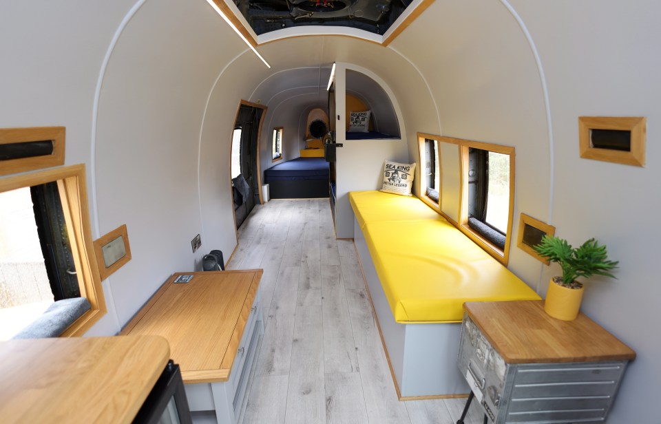 The yellow chopper that the Duke of Cambridge flew more than 150 times is now available to rent for £159 a night for luxury campers.