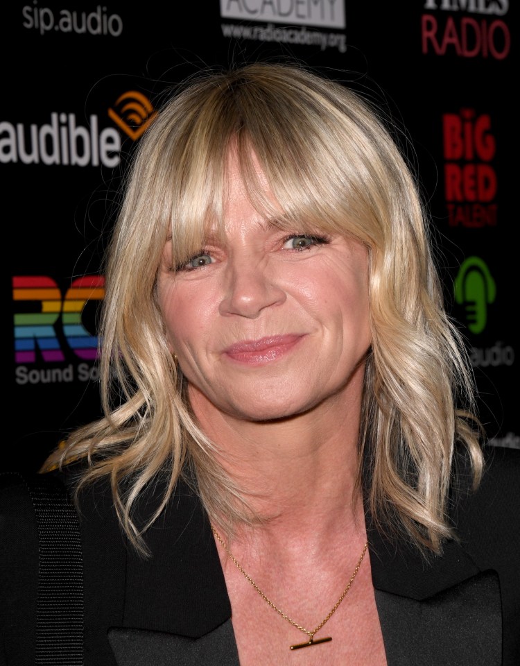 Zoe Ball was second