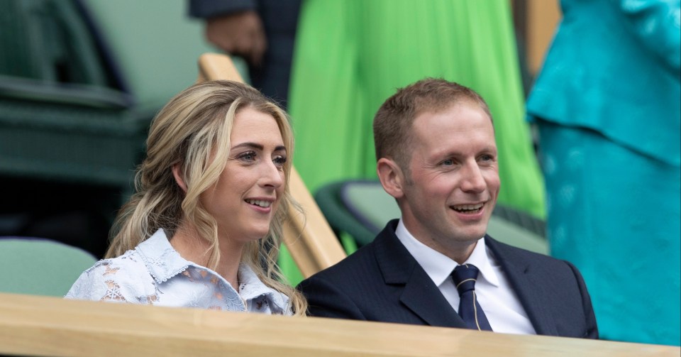 Laura and Jason Kenny took in the action from the front row