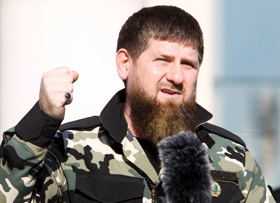 The soldiers are believed to come from Putin crony Ramzan Kadyrov's battalion