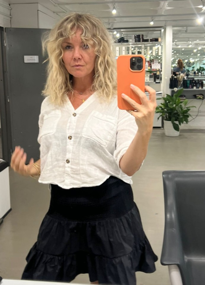 Charlie Brooks showed off a new look