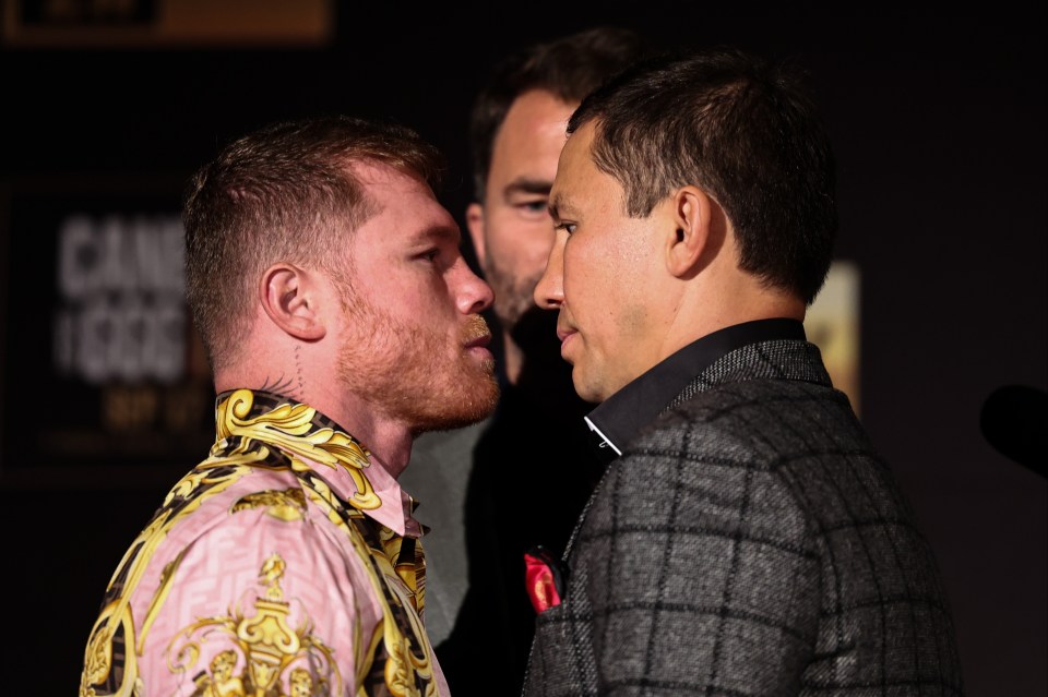 Canelo Alvarez and Gennady Golovkin ahead of their rematch