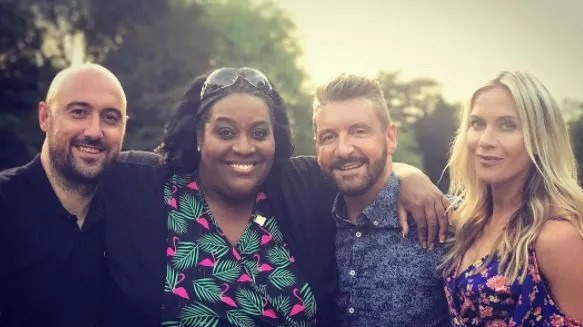 Alison Hammond shared this reunion snap of Kate, PJ and Jonny way back in 2017