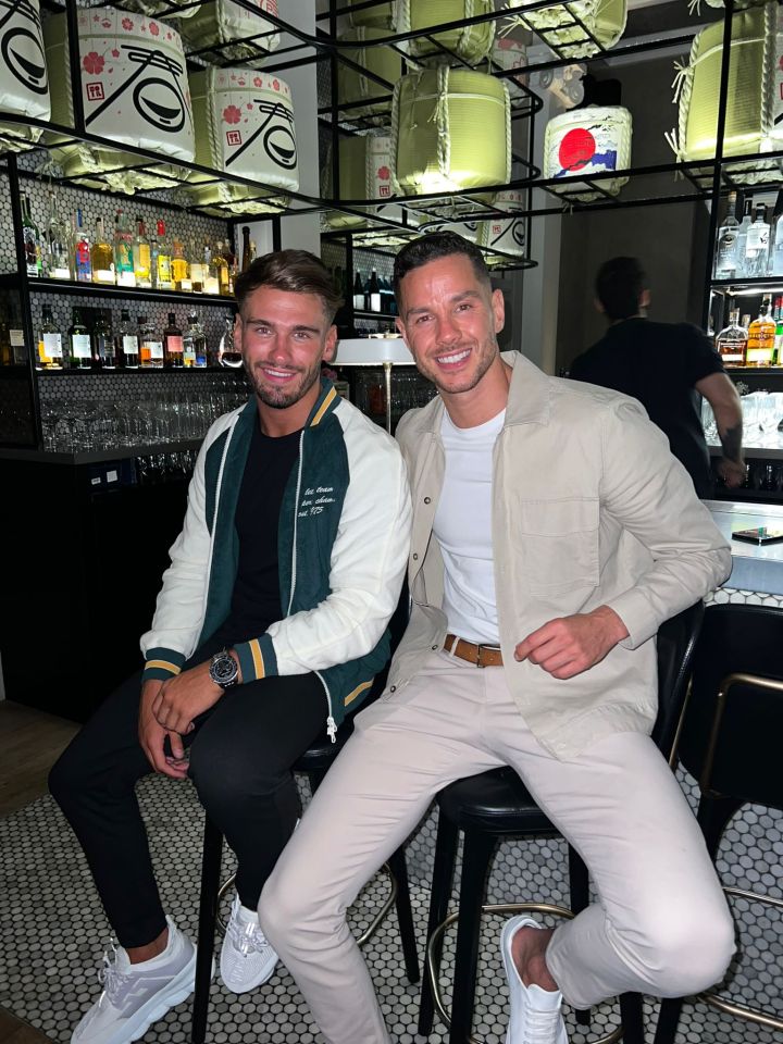 Jacques O'Neill with former Love Island star Scott Thomas