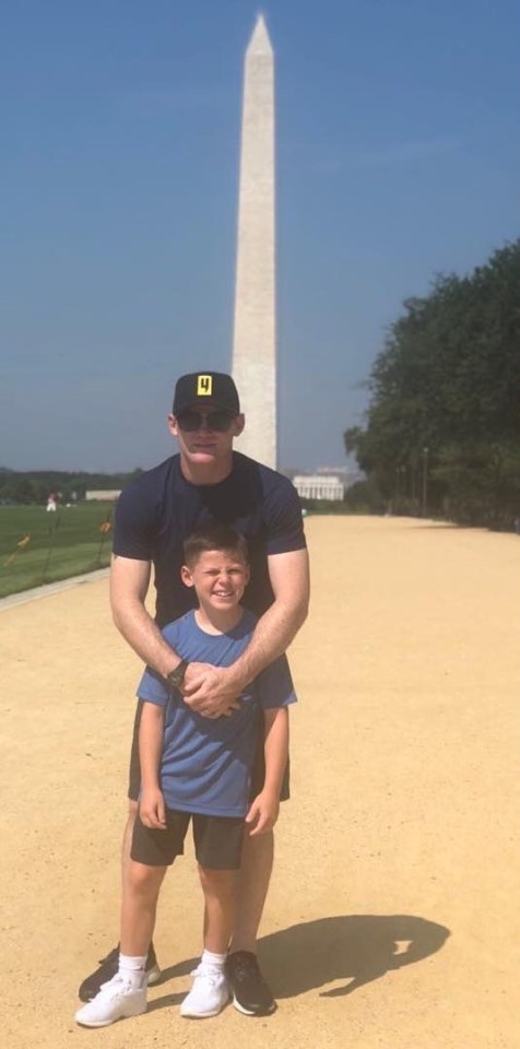 Wayne Rooney showing Con Kai around Washington