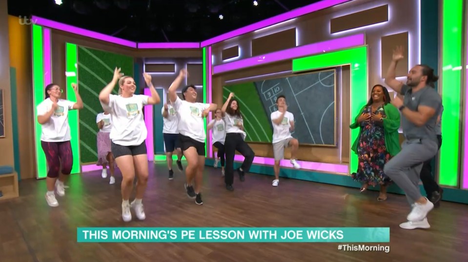 Joe Wicks delivered a live PE class on This Morning