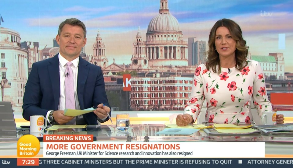 Ben Shephard hosted Good Morning Britain with Susanna Reid on Thursday