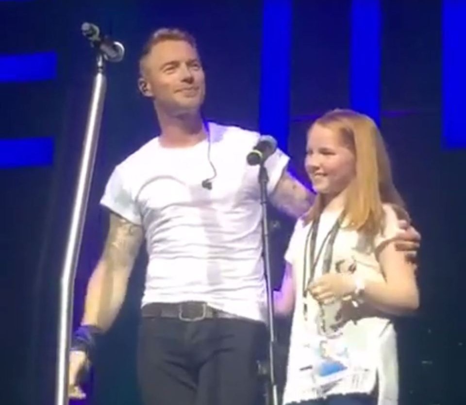 Ronan and his daughter Ali duetted on a Facebook Live in 2016