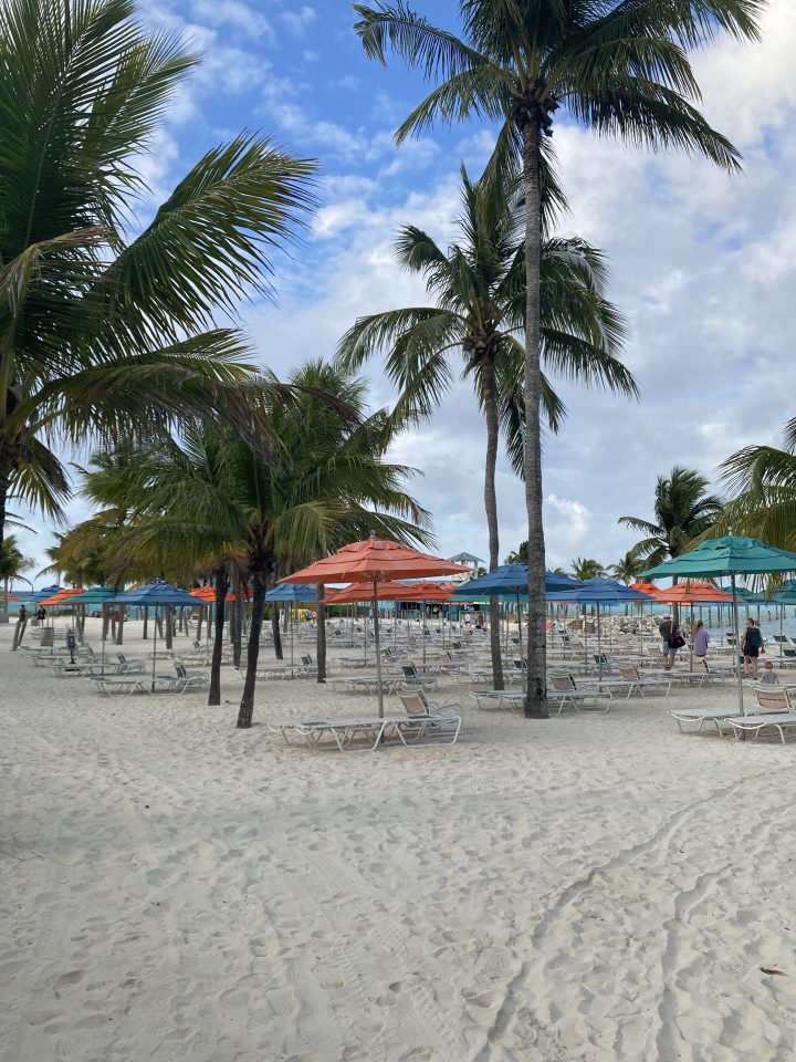 Serenity Beach is one of the most popular on Castaway Cay