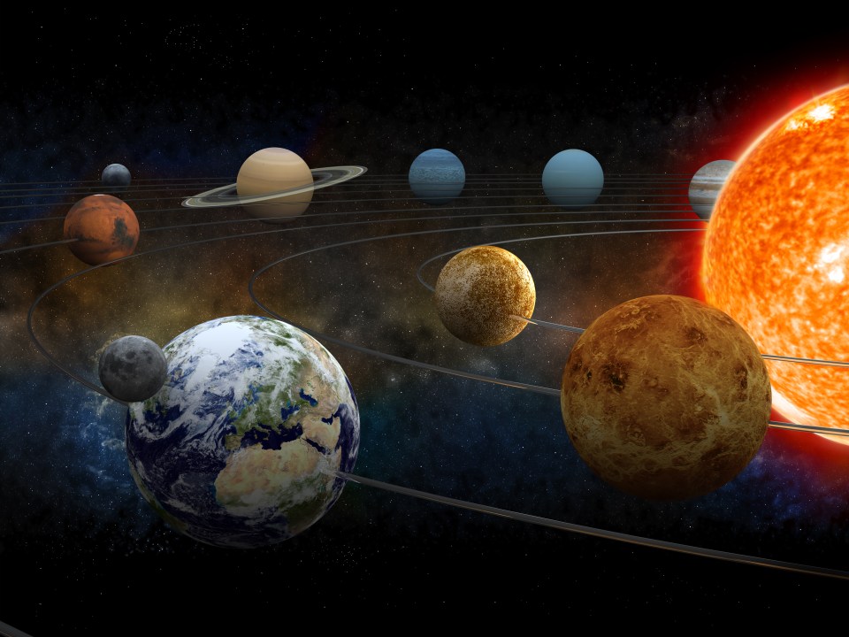 Each planet in the solar system varies in colour and appearance