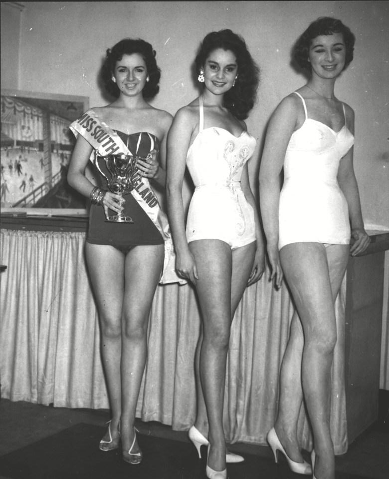 Contestants for Miss South Of England 1957 title