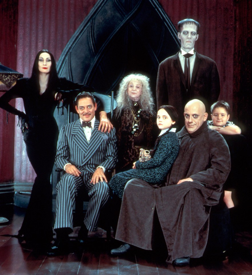 The cast of the 90s remake of The Addams Family