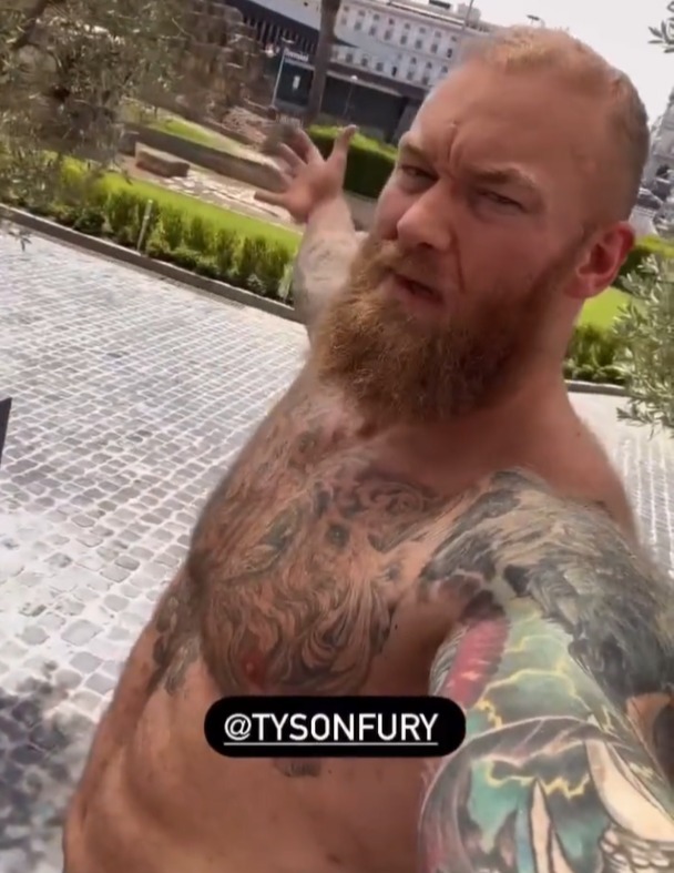 Hafthor Bjornsson reacts to Tyson Fury;'s latest jibe