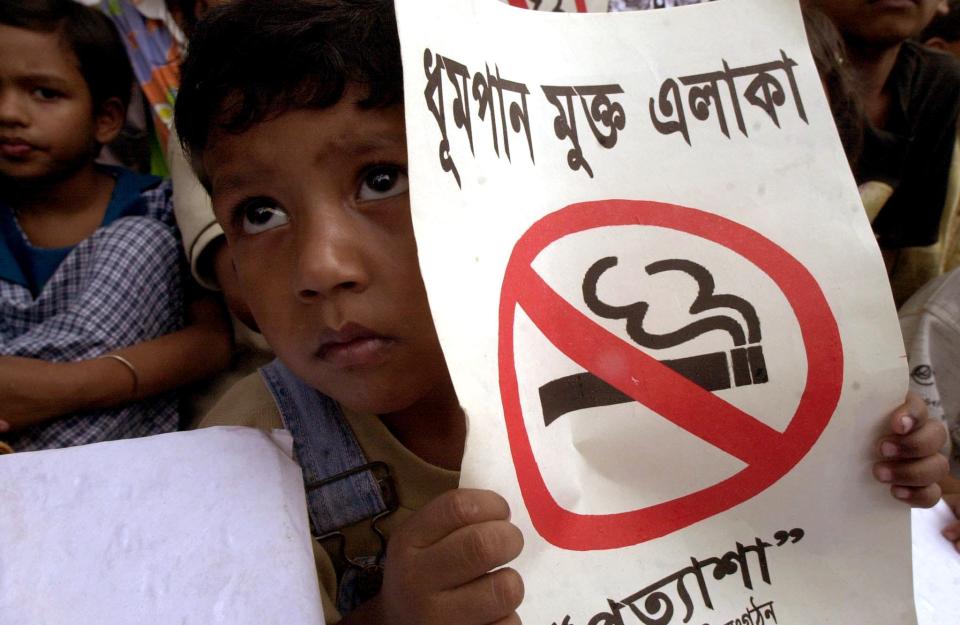 In 2021 the UK gave Pakistan and Bangladesh £1.2m to warn kids of the dangers of smoking