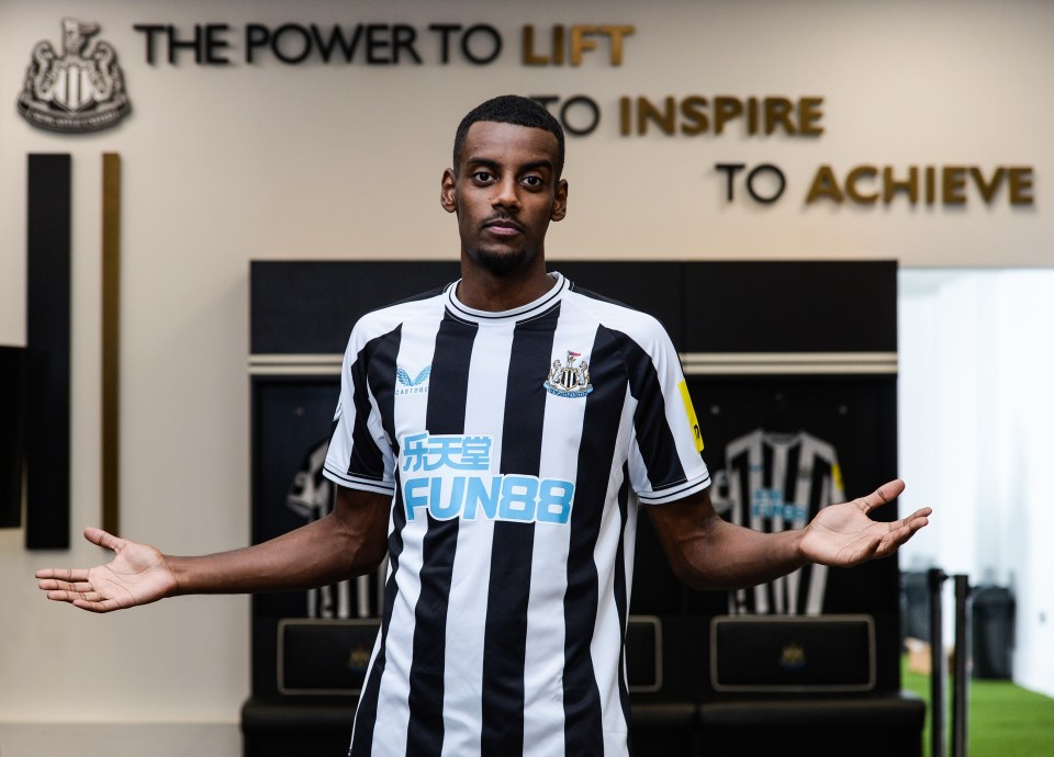 Alexander Isak is still waiting on a work permit to play for Newcastle