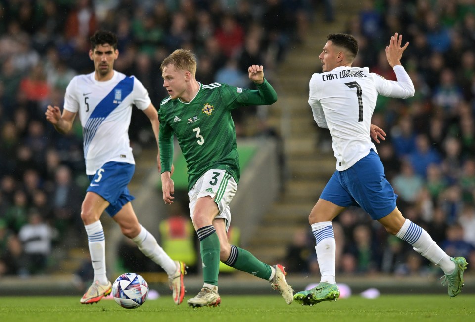 Lane has earned three senior caps for Northern Ireland