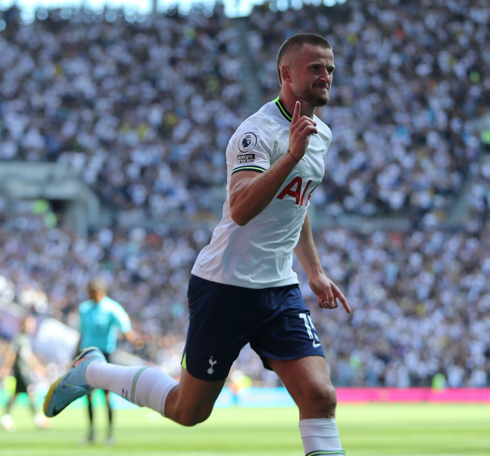 Eric Dier celebrates putting Spurs ahead