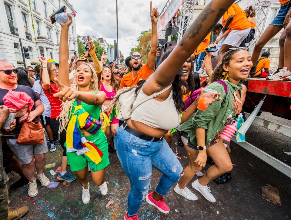 Large crowds enjoy the music on 'Childrens' day