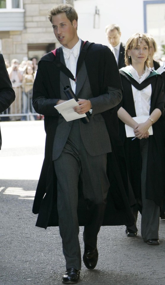 Prince William graduated from St Andrews in 2005