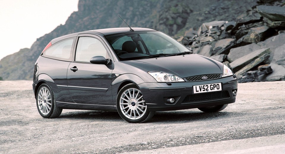 Ford's Focus from 1999 sold 2.1million motors - pictured the 2002 Focus ST170