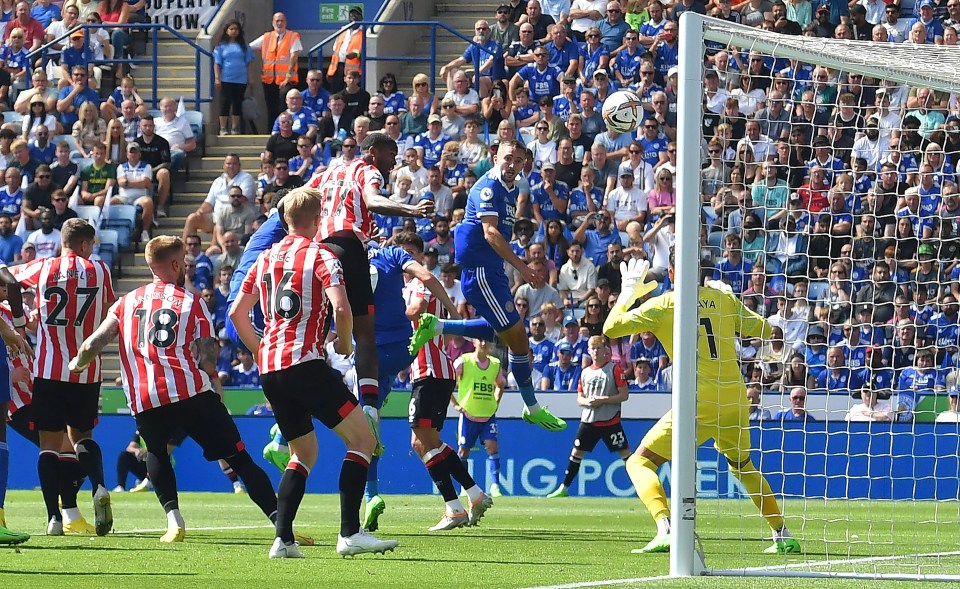 Timothy Castagne opened the scoring for Leicester