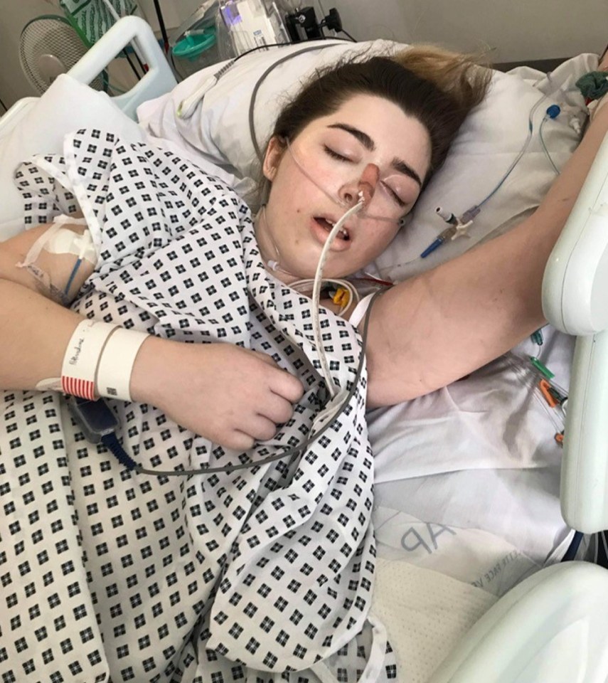 The 24-year-old has had two tumours on her bowel removed, a hysterectomy (making her infertile and menopausal), and many more ops