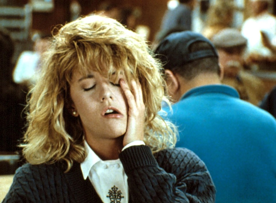 Women orgasm in three different ways culminating in a rare eruption dubbed the volcano, scientists say - pictured Meg Ryan in When Harry Met Sally