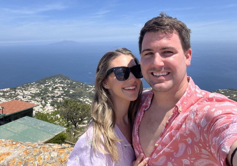 Honeymooners Lindsay and Alex Breen claim they were charged 400 euros for two drinks and a snack