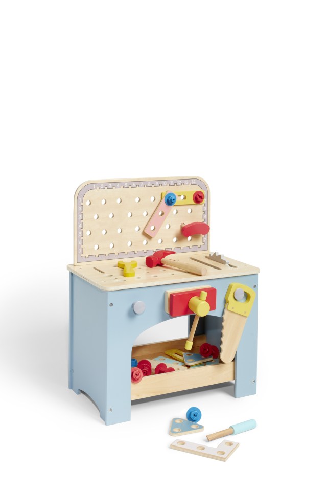 Your kids will be able to get creative with this work bench