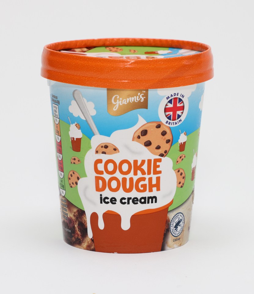 Aldi's cookie dough ice cream is our winner