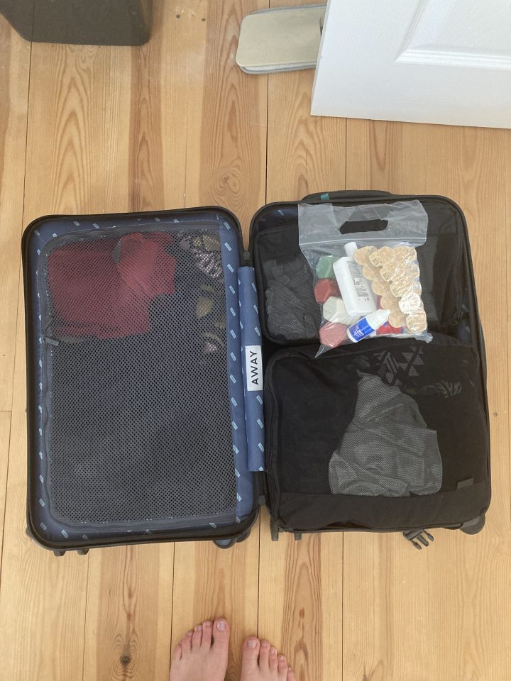 I managed to fit enough clothing for a 10-day holiday - along with three pairs of shoes and toiletries