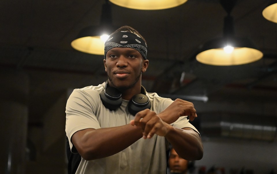 KSI during his open workout this week