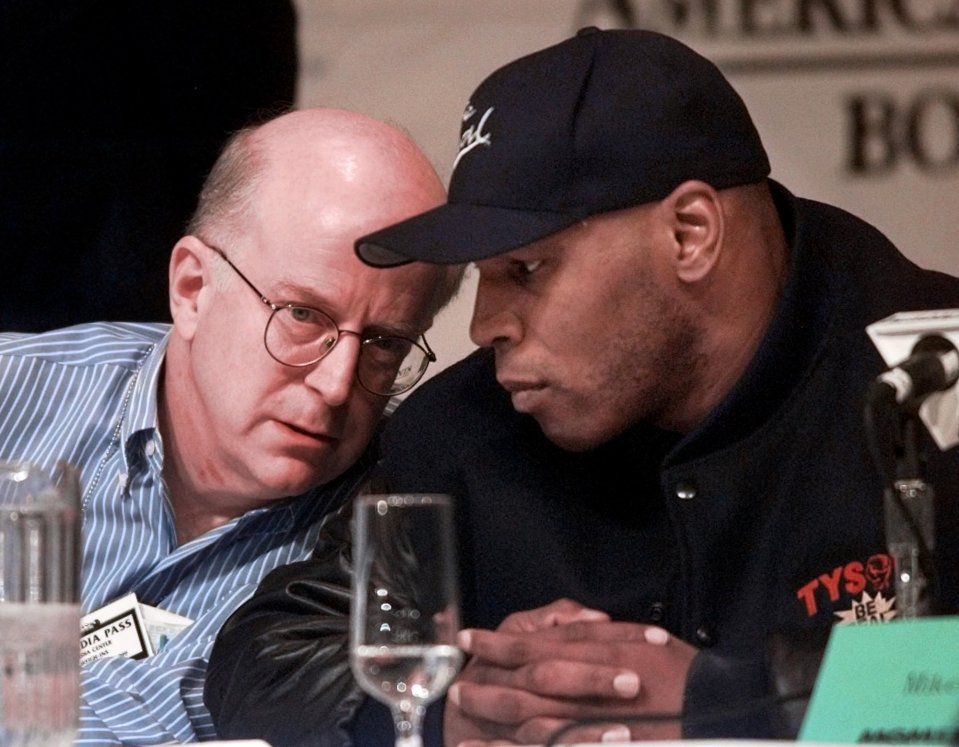 Shelly Finkel pictured with Mike Tyson in 1999