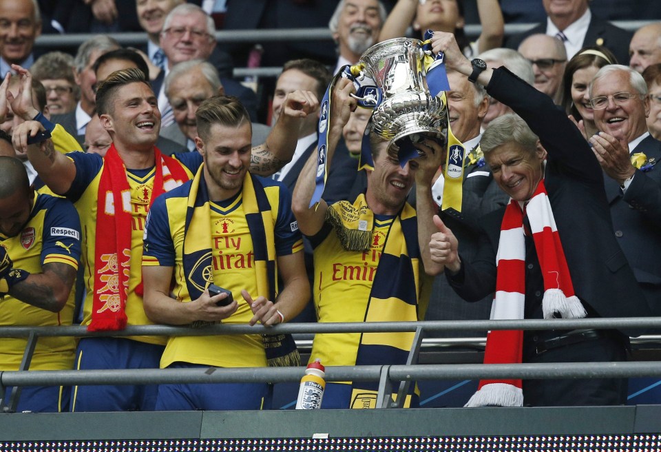 Nacho Monreal won three FA Cups with Arsenal