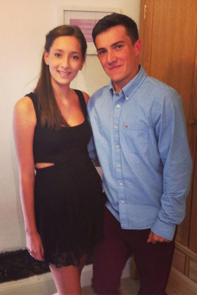 Courtney Davies with former boyfriend Daniel White before their break-up