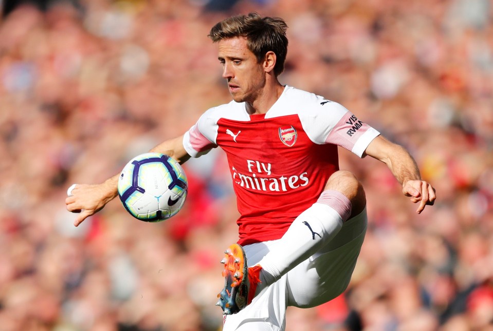 Nacho Monreal played 251 times for Arsenal