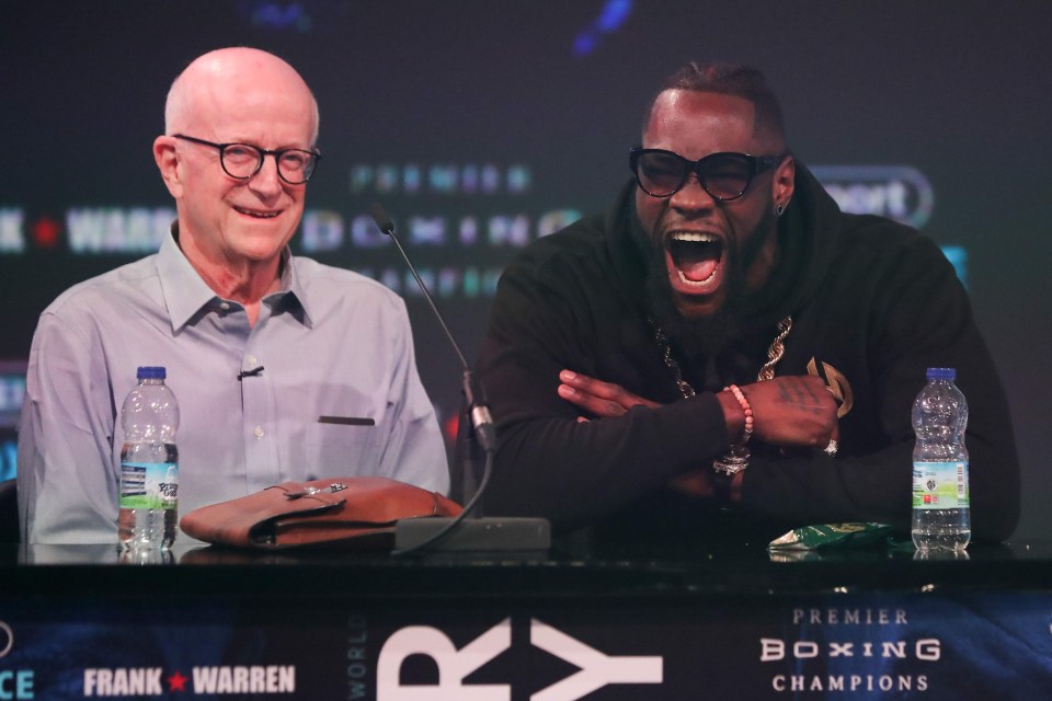 Boxing manager Shelly Finkel with Deontay Wilder in 2018