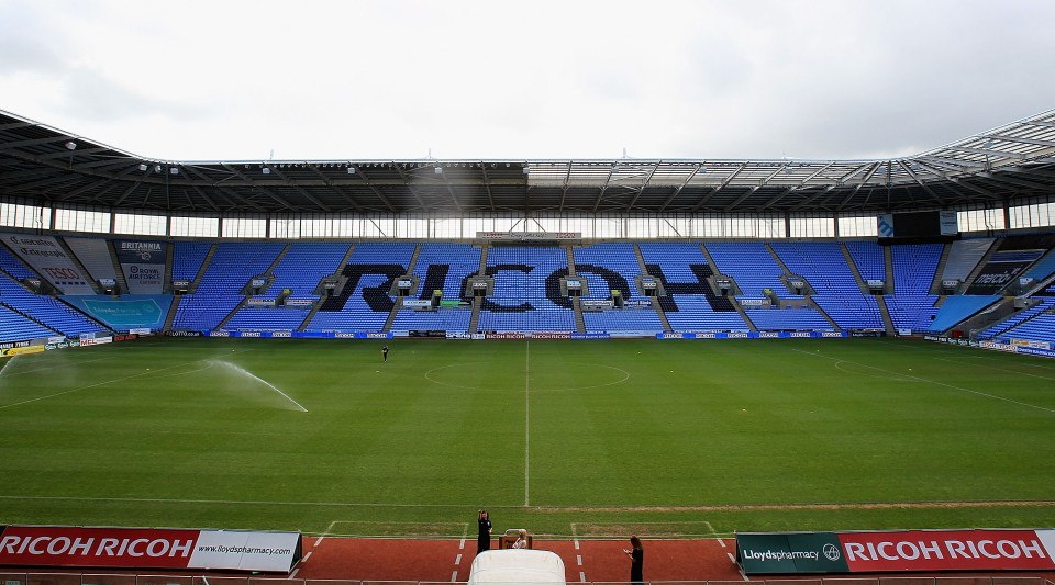 The Ricoh Arena pitch has been impacted by hosting the Commonwealth Games