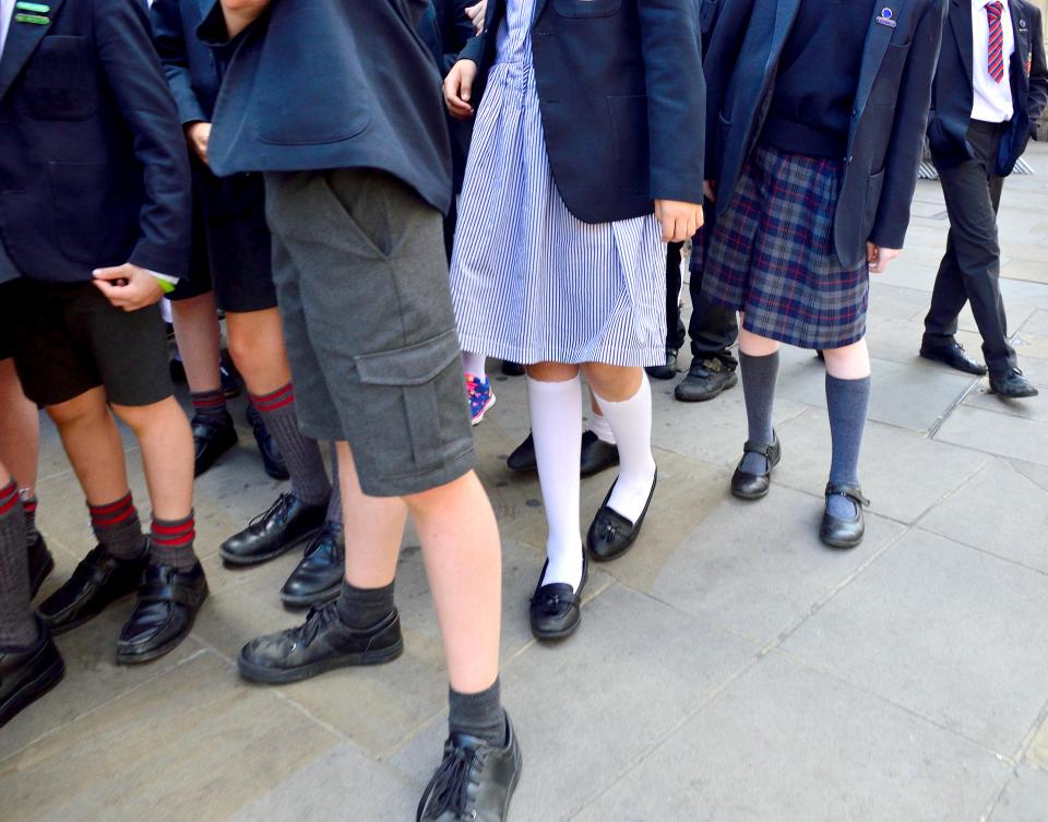 The school has ruled girls must wear tights with skirts in the new school year