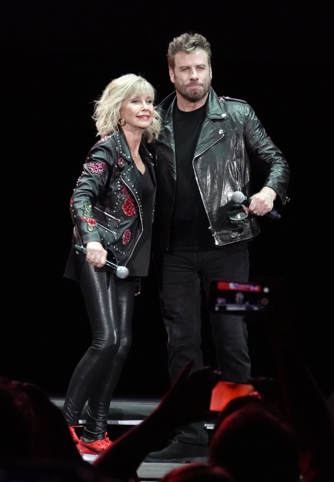 The pair recreated their characters of Sandy and Danny for a special Grease sing-a-long in 2019