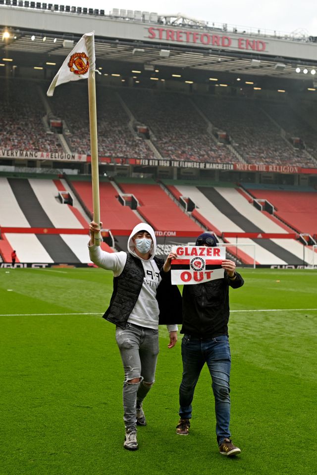 Supporters broke into Old Trafford in May 2021 and got the match abandoned