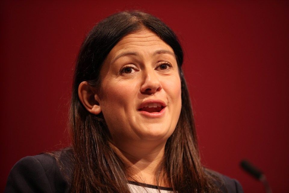 Shadow Levelling Up Secretary Lisa Nandy was snapped beside strikers from the Communication Workers Union in Wigan