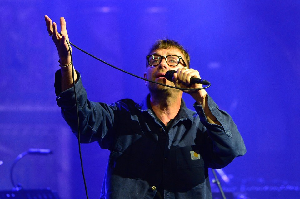 Frontman Damon Albarn, above performing last year, is returning for the comeback