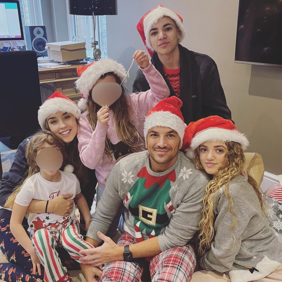 Princess with her dad Peter, Emily and siblings Theo, Amelia and Junior