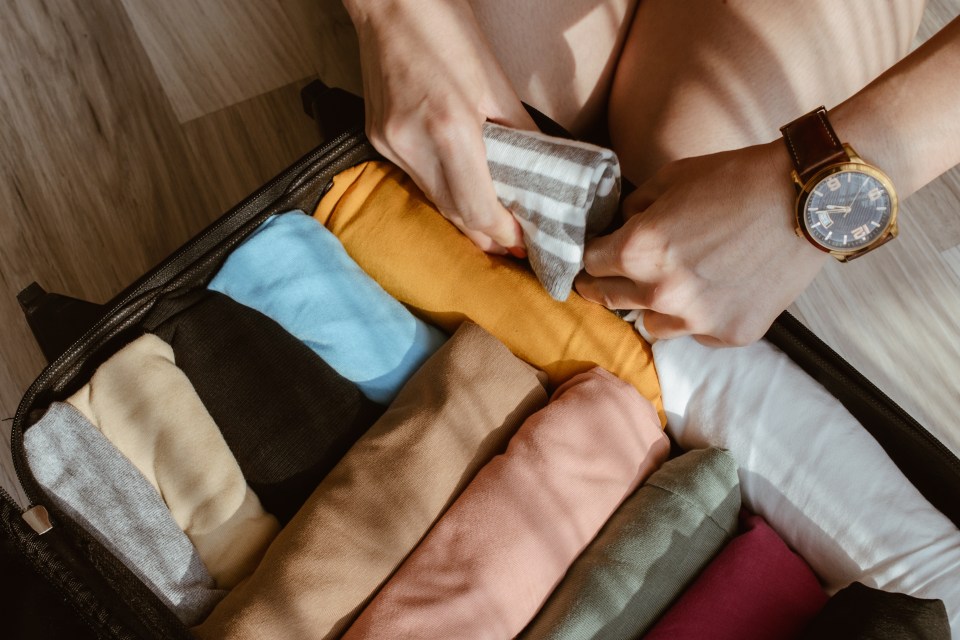 A travel expert has recommended packing methods to stop your clothes from being creased