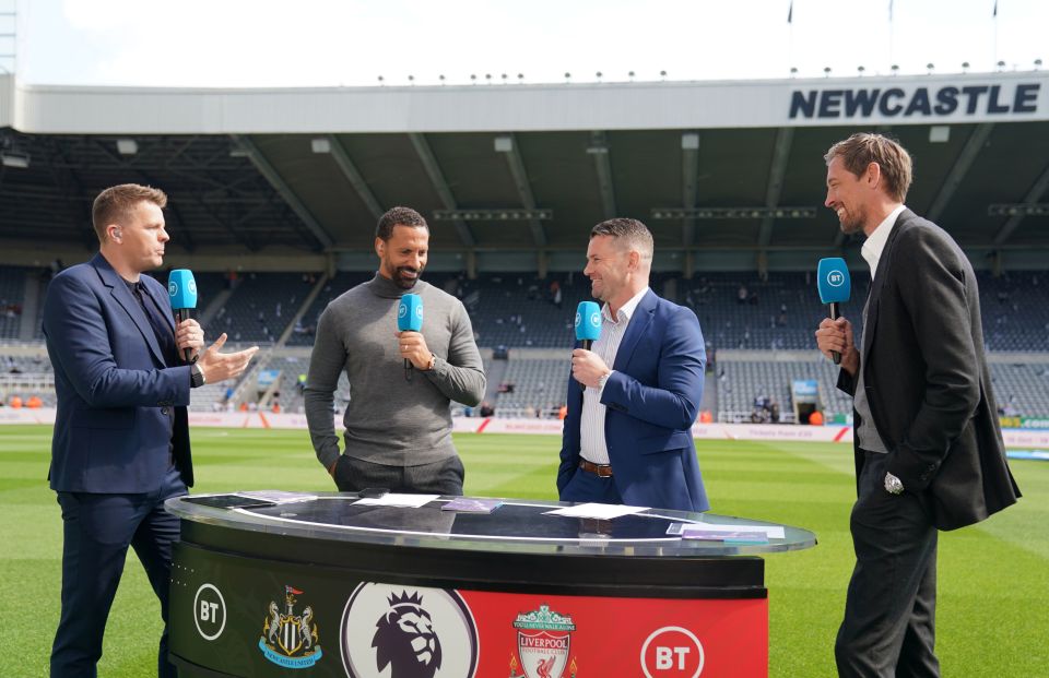 Jake Humphrey, left, will no longer host BT Sport's Premier League coverage