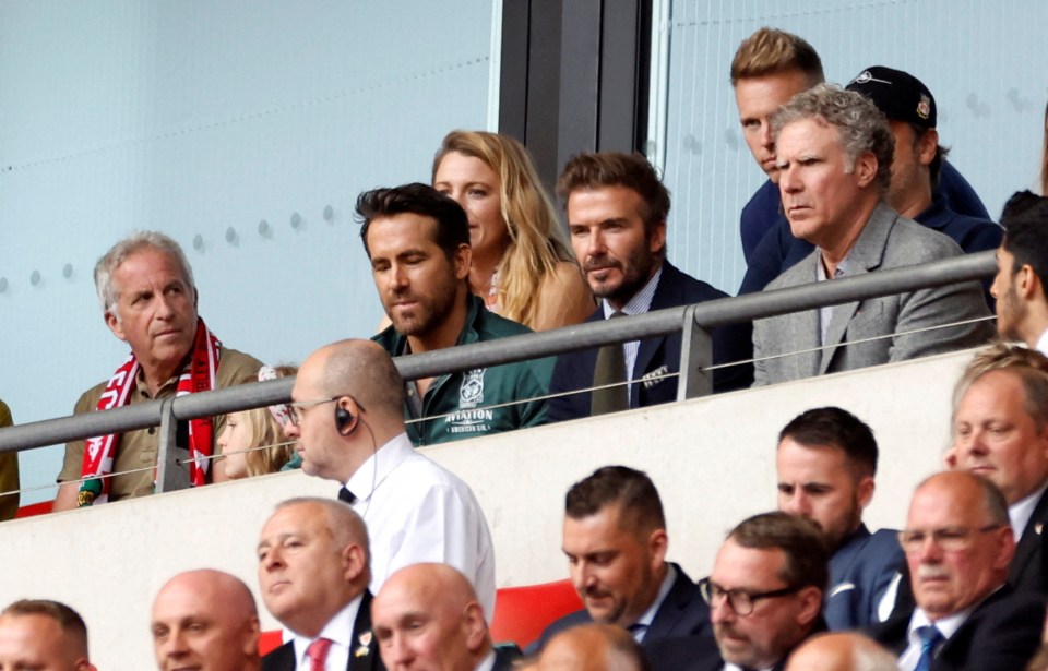 Ryan Reynolds was embarrassed in front of David Beckham during the FA Trophy Final