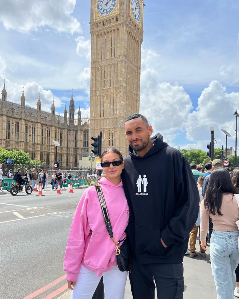 Kyrgios and Hatzi were inseparable in London during his impressive Wimbledon run