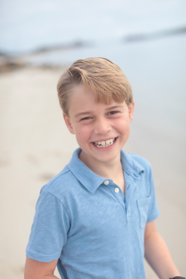 Kate snapped this sweet photo of George this summer, and released it in honour of his ninth birthday last month