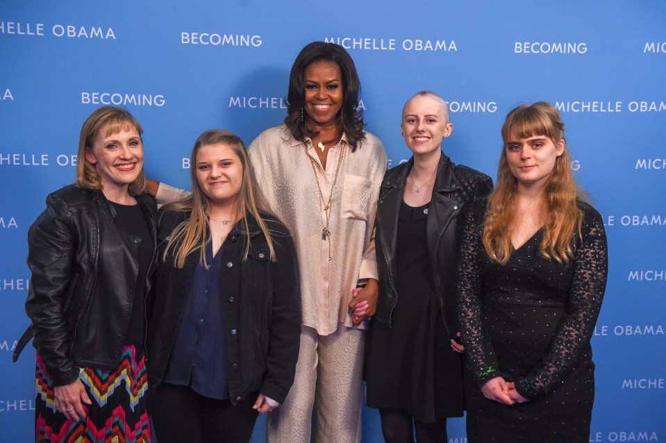 She met former US First Lady Michelle Obama as part of her bucket list